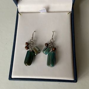 Teal Earrings